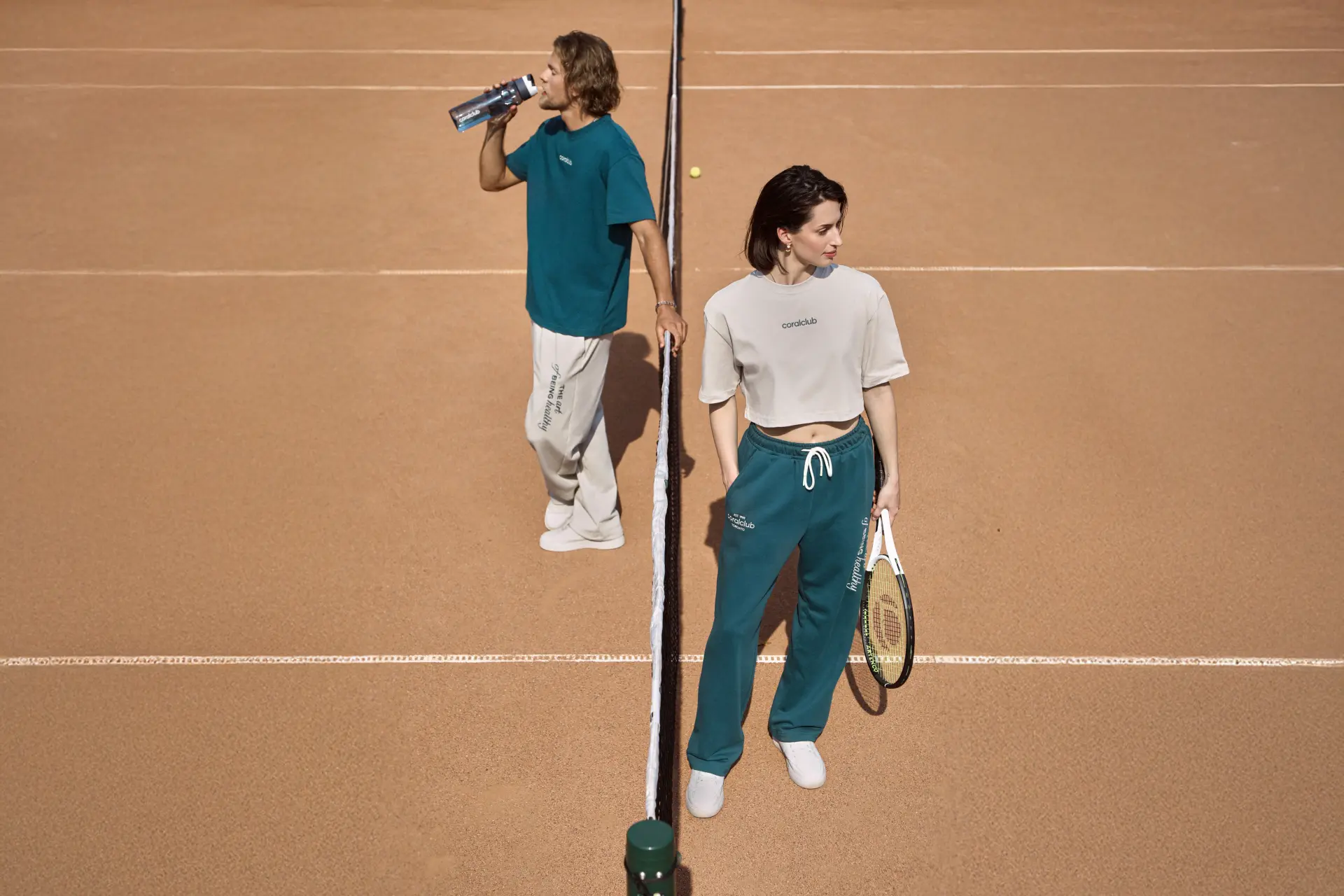 Брюки прямые унисекс, зеленые